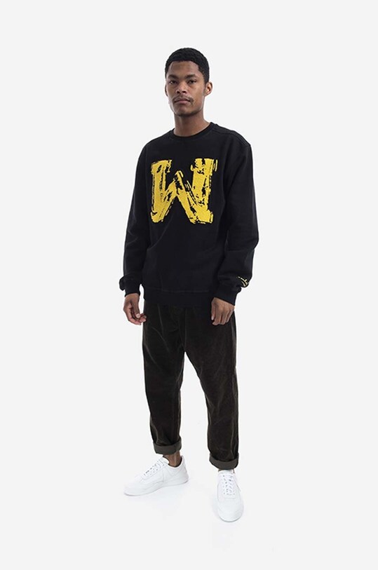 Βαμβακερή μπλούζα Maharishi Chanile W x Warhol 9645.BLACK μαύρο AA00
