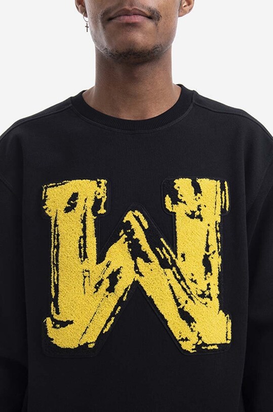 Βαμβακερή μπλούζα Maharishi Chanile W x Warhol μαύρο 9645.BLACK
