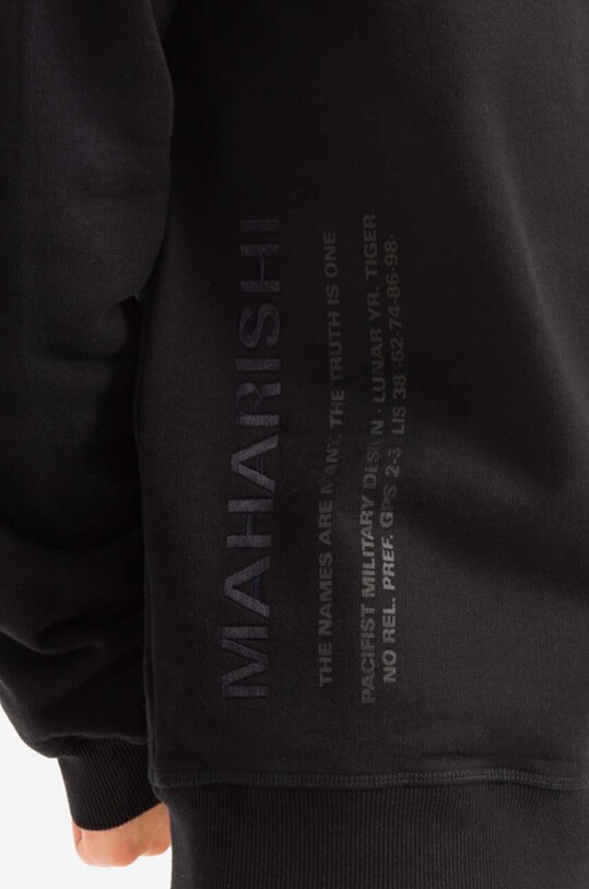 Maharishi bluza bawełniana Miltype czarny 9755.BLACK