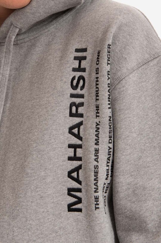 Бавовняна кофта Maharishi Miltype сірий 9756.MARL
