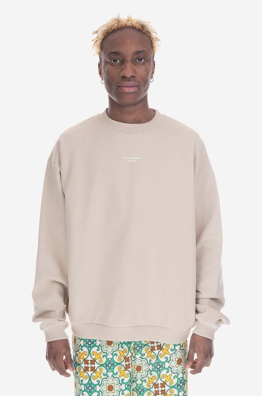 Drôle de Monsieur hanorac de bumbac Le Sweatshirt MASTIC