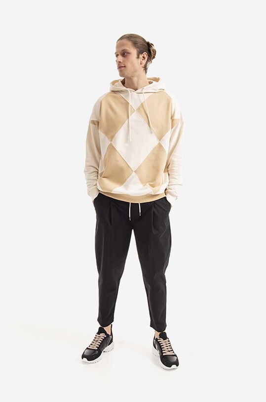 Хлопковая кофта Drôle de Monsieur HO103.BEIGE бежевый AA00