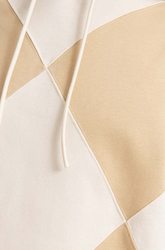 Хлопковая кофта Drôle de Monsieur бежевый HO103.BEIGE