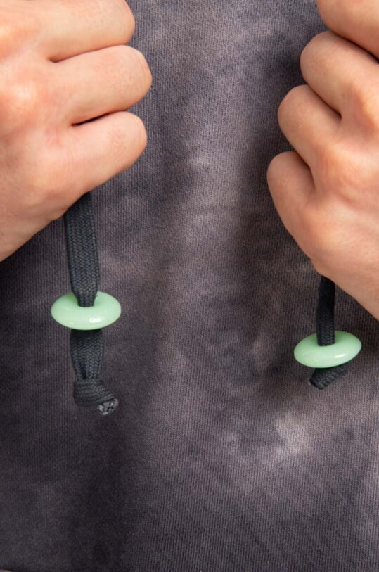 Pamučna dukserica CLOTTEE Script Tie Dye Hoodie CTHD3002.GREY siva