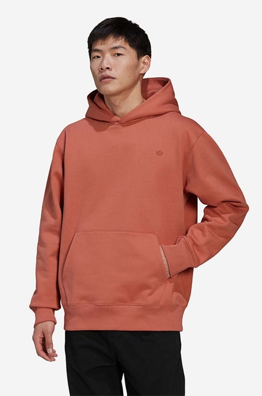 Mikina adidas Originals hladký oranžová HK0316