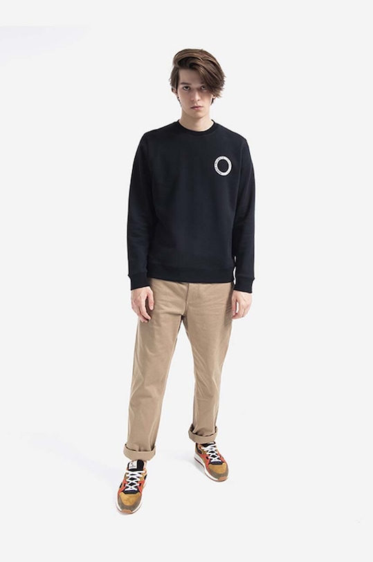 Pamučna dukserica Norse Projects Vagn BMC Logo Print N20.1284.9999 crna AA00