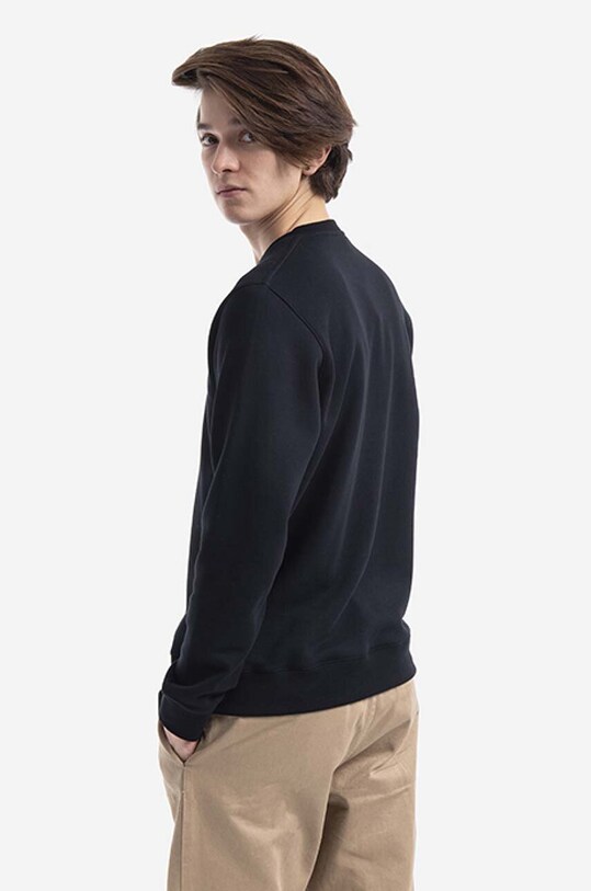 Odzież Norse Projects bluza bawełniana Vagn BMC Logo Print N20.1284.9999 czarny