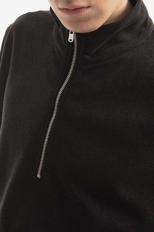 Norse Projects sweatshirt Frederik Fleece Half Zip N20.1286.9999 black