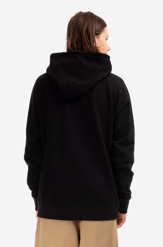 Pamučna dukserica Norse Projects Kristian Tab Series Hood crna N20.1294.9999