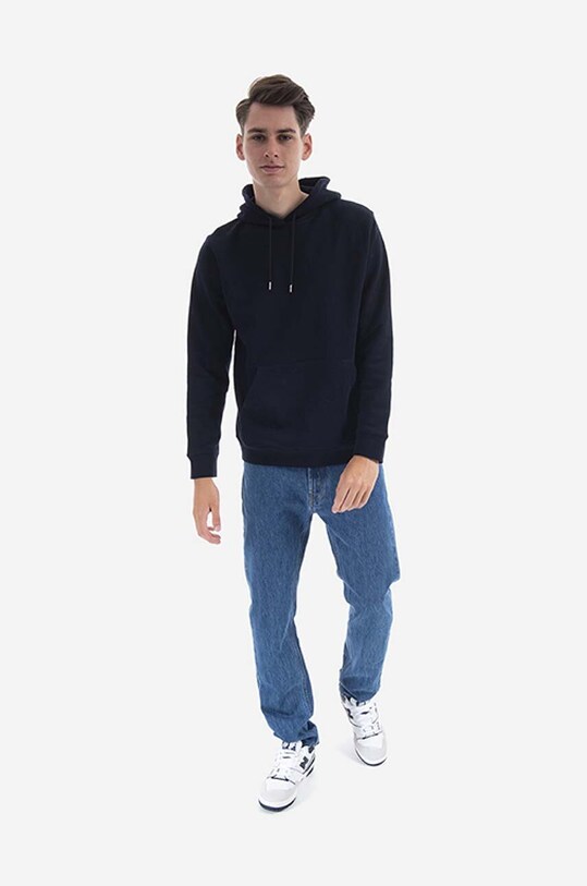 Norse Projects felpa in cotone Vagn Classic Hood N20.1276.7004 blu navy AA00