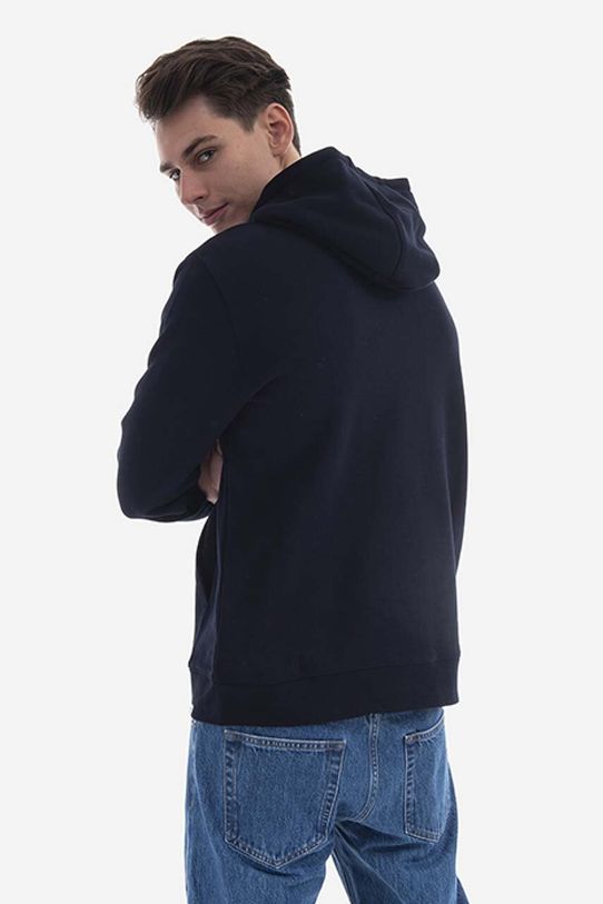 Oblečenie Bavlnená mikina Norse Projects Vagn Classic Hood N20.1276.7004 tmavomodrá
