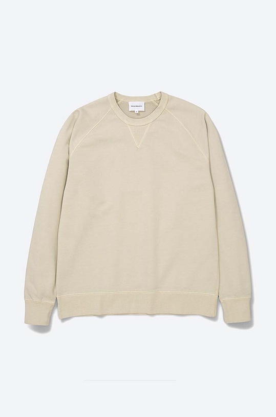 Clothing Norse Projects cotton sweatshirt N20.1264.2064 beige