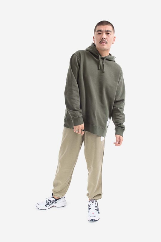 Norse Projects hanorac de bumbac Fraser Tab Series N20.1282.8098 verde AA00