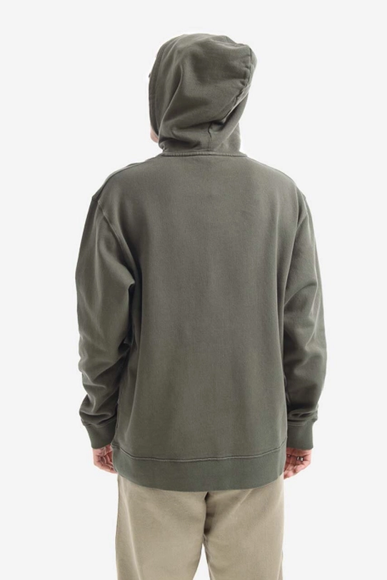 Clothing Norse Projects cotton sweatshirt Fraser Tab Series N20.1282.8098 green