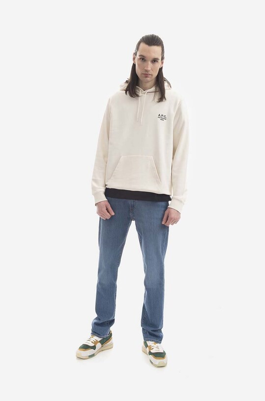 Бавовняна кофта A.P.C. Marvin COEZD.H27733 бежевий AA00