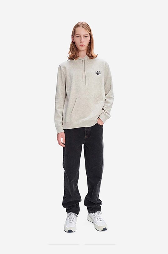 Хлопковая кофта A.P.C. Marvin COEZD.H27733 серый AA00
