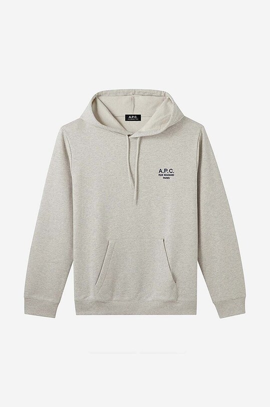 Хлопковая кофта A.P.C. Marvin серый COEZD.H27733