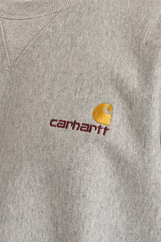 Carhartt WIP bluză American Script gri I025475.GREY.HEATH
