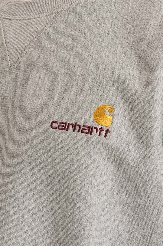 Carhartt WIP bluza American Script szary I025475.GREY.HEATH