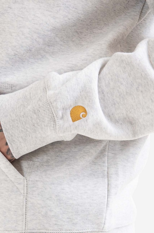 Dukserica Carhartt WIP Chase siva I026385.ASH.HEATHE