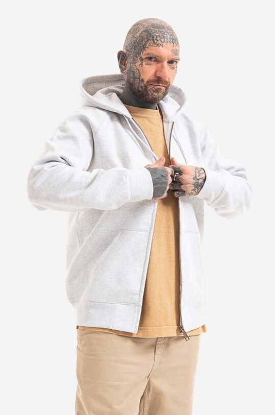 Carhartt WIP sweatshirt Chase I026385.ASH.HEATHE
