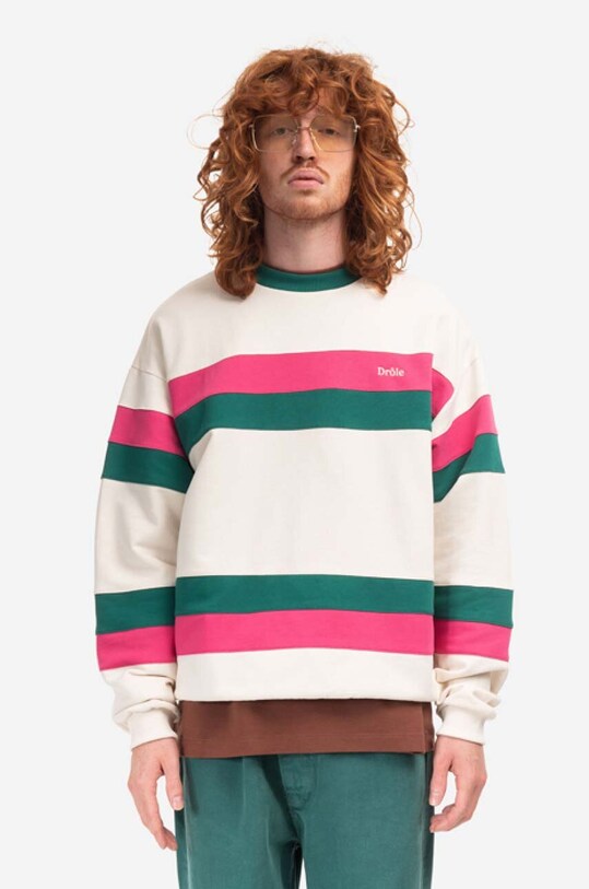 Drôle de Monsieur cotton sweatshirt Rayures