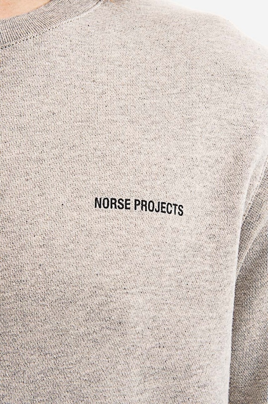 Norse Projects cotton sweatshirt Vagn Logo gray N20.1283.1026