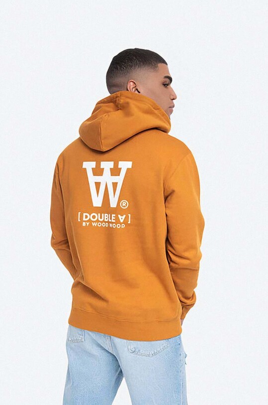 Clothing Wood Wood sweatshirt Ian Hoodie Camel 10025605.2424 10025605.2424 maroon