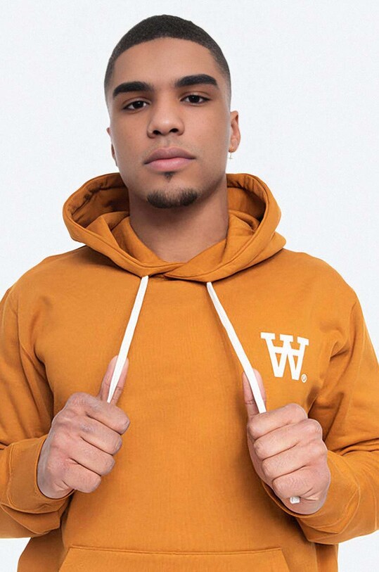 Wood Wood sweatshirt Ian Hoodie Camel 10025605.2424 10025605.2424 maroon