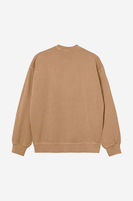 Carhartt WIP cotton sweatshirt Nelson Sweat brown I029957.DUSTY.H.BR