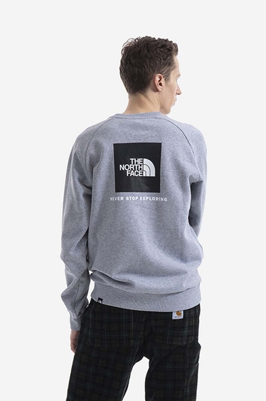 Clothing The North Face sweatshirt Raglan Redbox Crew NF0A4SZ9DYX gray