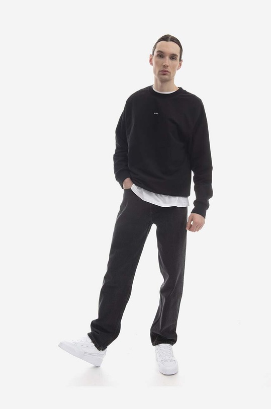 A.P.C. hanorac de bumbac Sweat Steve COEIP.H27621 negru AA00