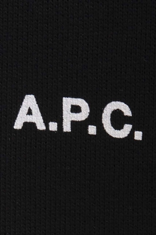 A.P.C. hanorac de bumbac Sweat Steve negru COEIP.H27621