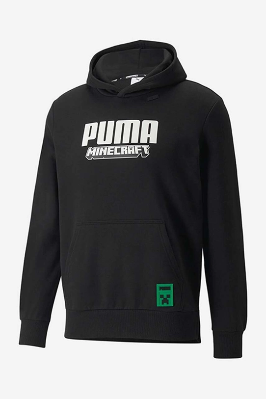 Odjeća Pamučna dukserica Puma x Minecraft 534376.01 crna