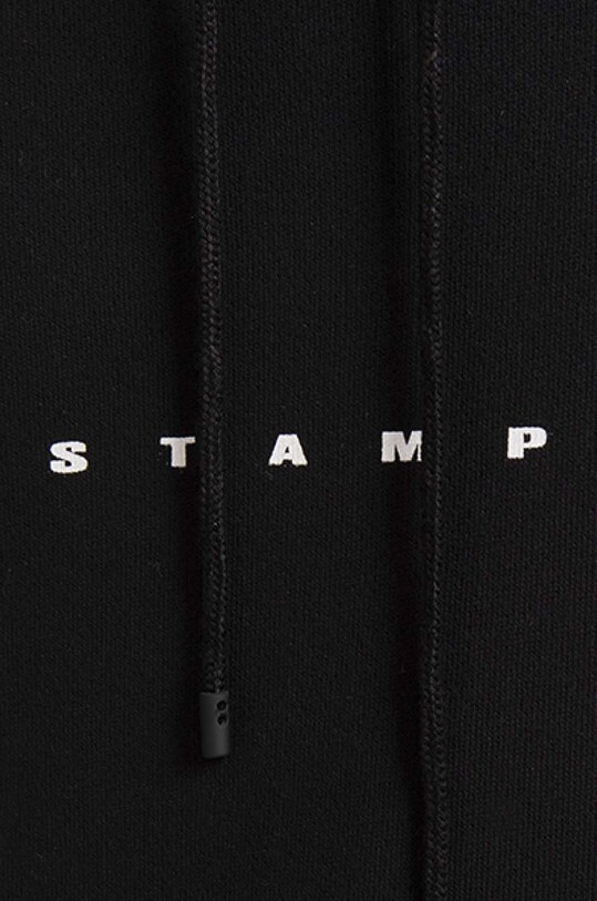 Bavlnená mikina STAMPD čierna SLA.M2827HD