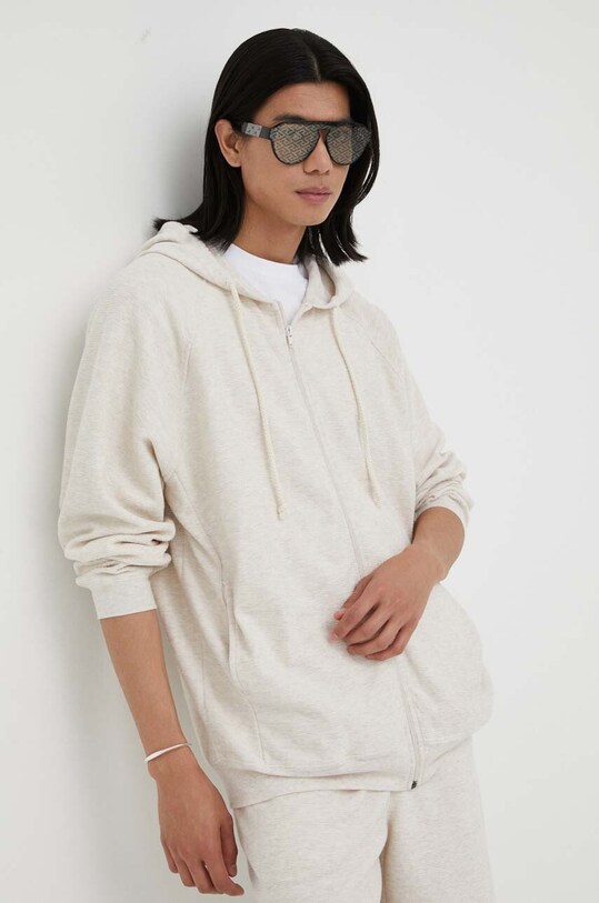 Кофта American Vintage с капюшоном бежевый MZAO03C