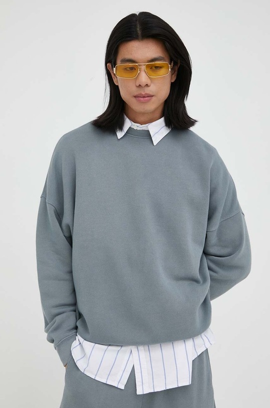 American Vintage bluza pozostałe szary MUTI03B