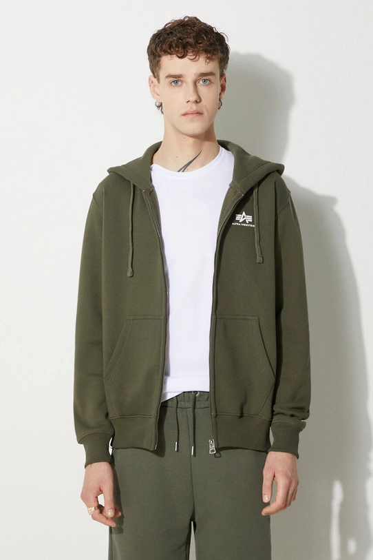 Alpha Industries sweatshirt Basic Zip Hoody other green 118342.142