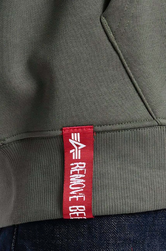 Alpha Industries bluza Basic Zip Hoody 118342.142 zielony