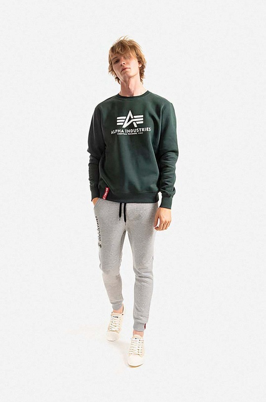 Alpha Industries sweatshirt Basic 178302.610 green AA00