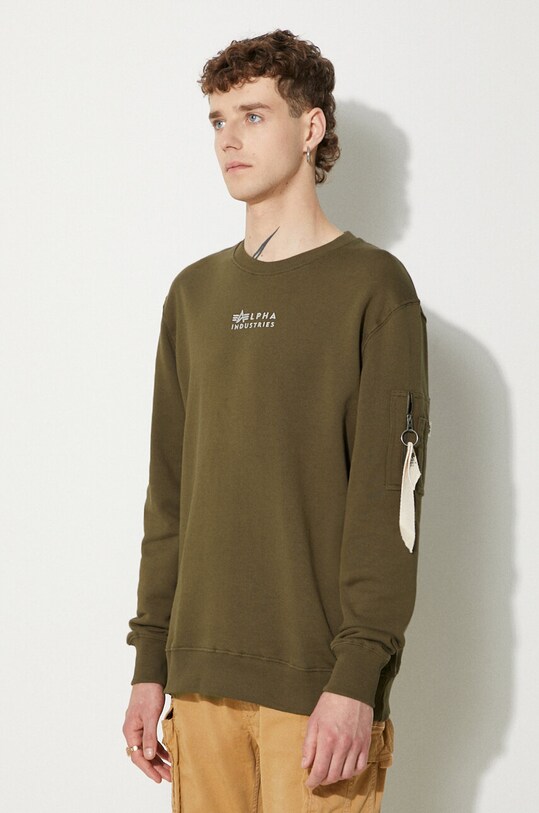 Alpha Industries hanorac de bumbac verde 118316.629