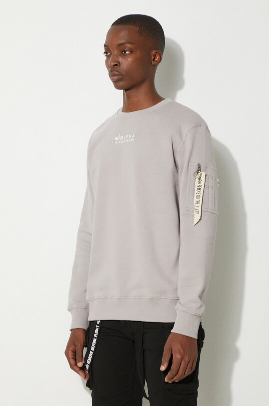 Alpha Industries cotton sweatshirt gray 118316.643