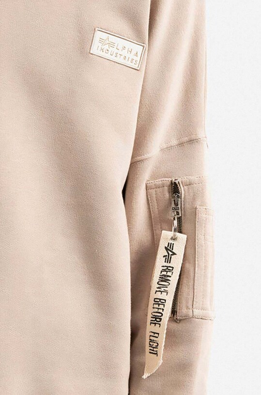 Odzież Alpha Industries bluza bawełniana 118317.627 beżowy