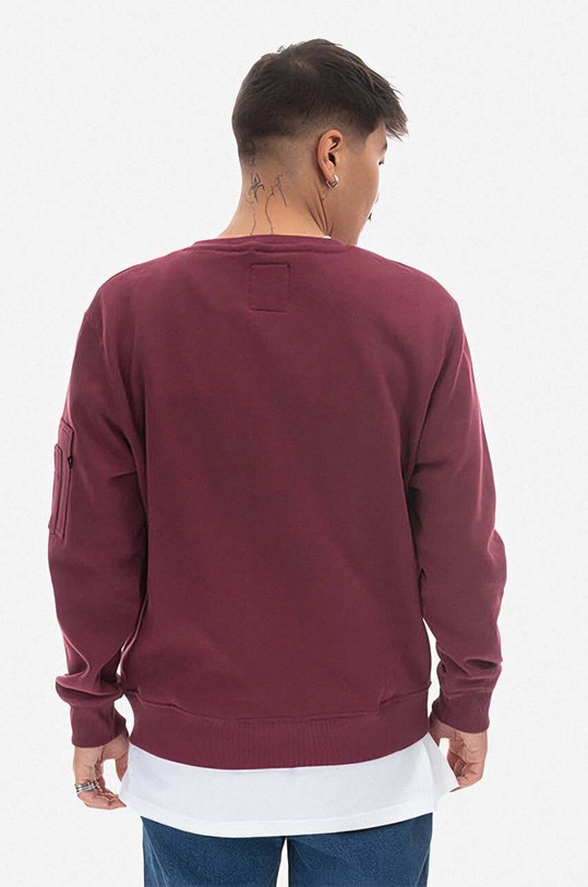 Clothing Alpha Industries sweatshirt 118312.184 maroon