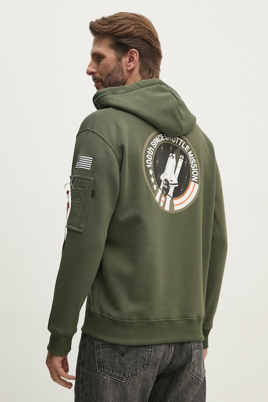 Clothing Alpha Industries sweatshirt Space Shuttle Hoody 178317.142 green
