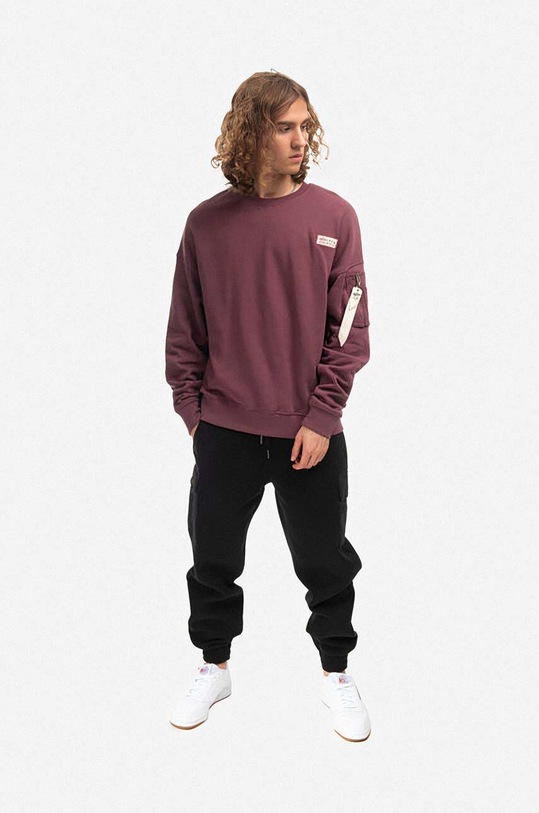 Alpha Industries cotton sweatshirt 118317.672 red AA00