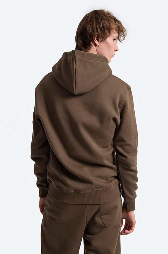 Bavlnená mikina Alpha Industries 118350.629 zelená AA00