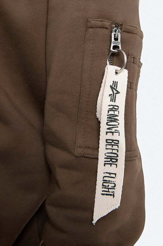 Alpha Industries pamut melegítőfelső zöld 118350.629