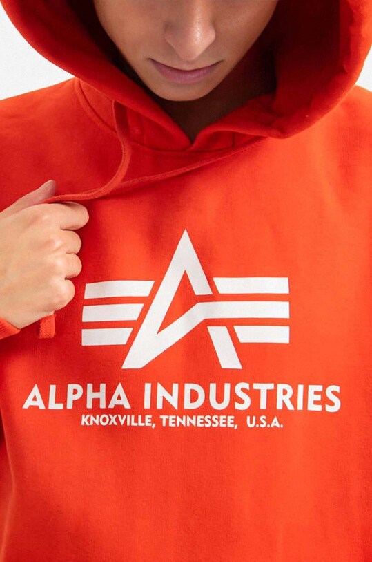 Alpha Industries sweatshirt Alpha Industries Basic Hoody 178312 577 178312.577 red