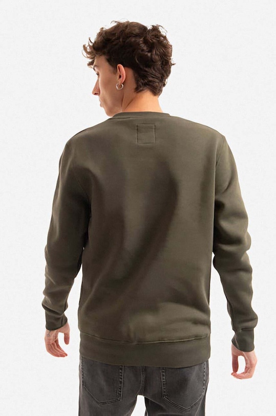 Oblečenie Mikina Alpha Industries Basic Sweater Small Logo 188307.142 zelená
